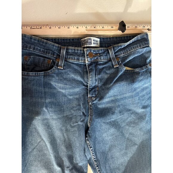 Levi Signature Jeans Womens Mid Rise Bootcut Size 10 Long Blue Denim - Picture 6 of 10